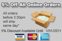 We accept Visa, Mastercard and American Express