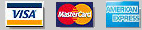 VISA, Mastercard, American Express accepted