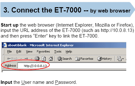 ET-7000 Quick Start Guide